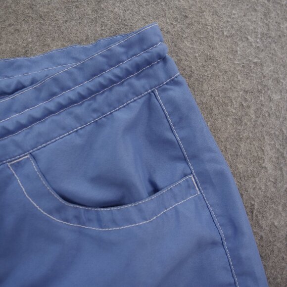 True Religion Shorts Mens 31 Blue Board Swim Surf Trunks Flip Pockets Drawstring - Picture 3 of 14